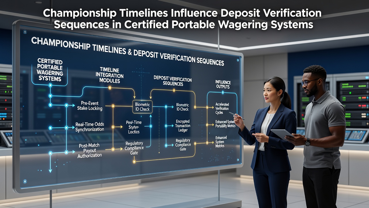 Illustration showing championship event timelines impacting deposit verification flows in mobile betting platforms