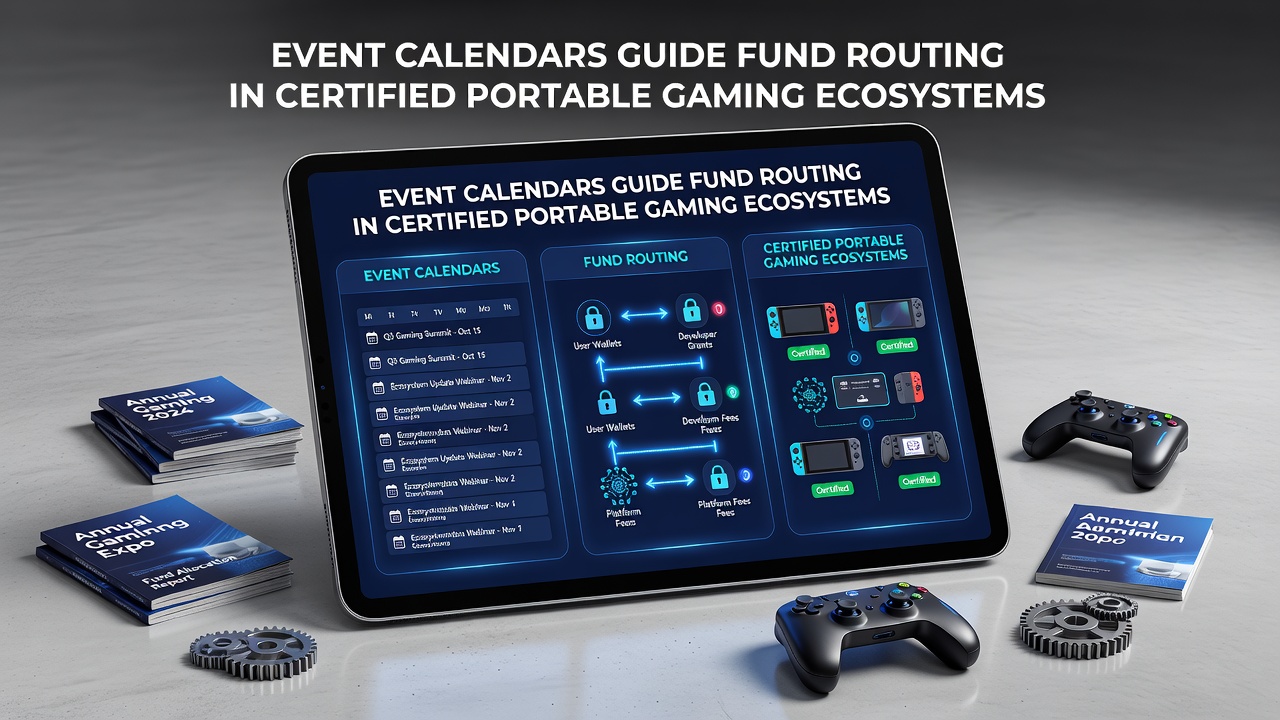 Event calendar interface displaying scheduled gaming tournaments and fund allocation pathways in a certified mobile platform