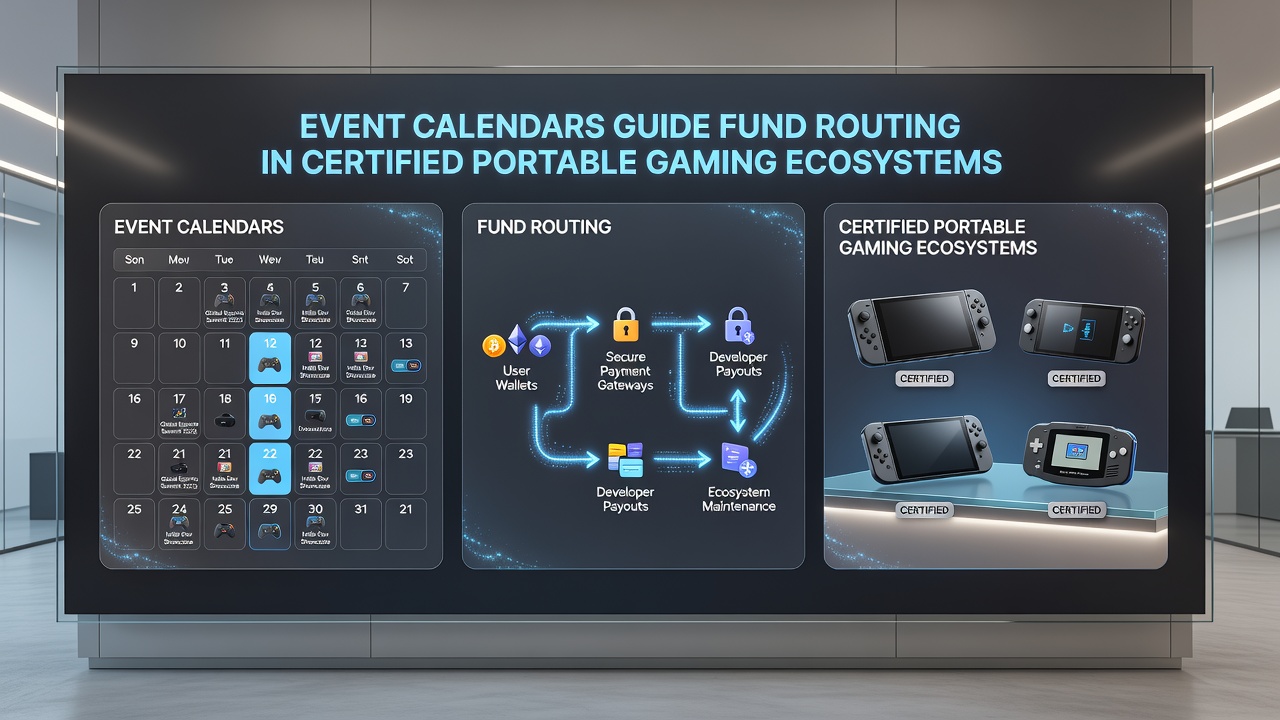 Mobile device screen showing certified gaming app with highlighted transaction routes tied to upcoming July events
