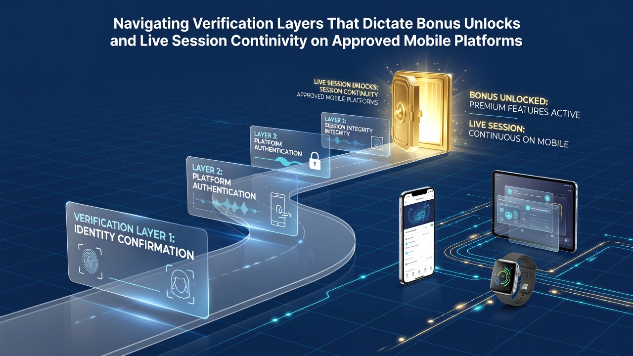 Mobile device showing verification process on a sports betting app interface with layered security checks