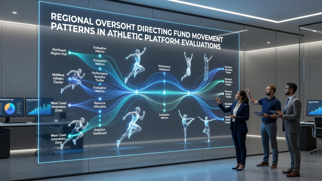 Regional regulatory maps overlaying transaction flow diagrams for athletic platform evaluations